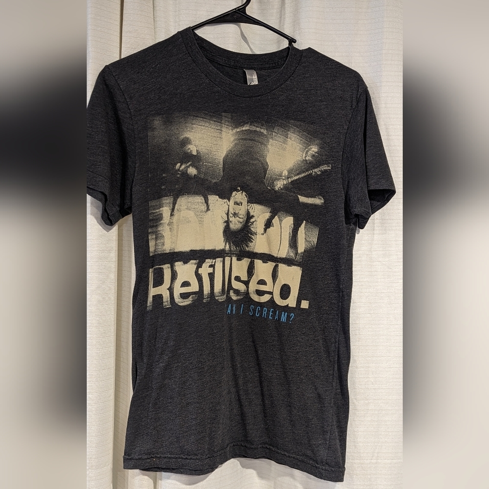 Small, Grey refused band t shirt